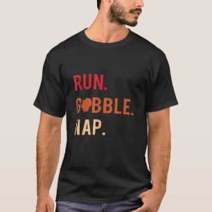 Camiseta Trote turco de Acción de Gracias Corre familia gob
