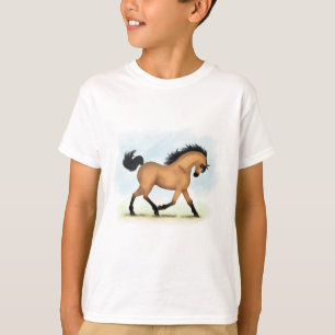 Camiseta Trotting Buckskin Horse Ecuestres