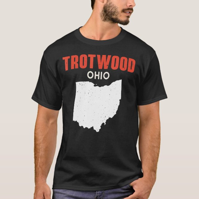 Camiseta TROTWOOD Ohio USA State America Travel Ohioan (Anverso)