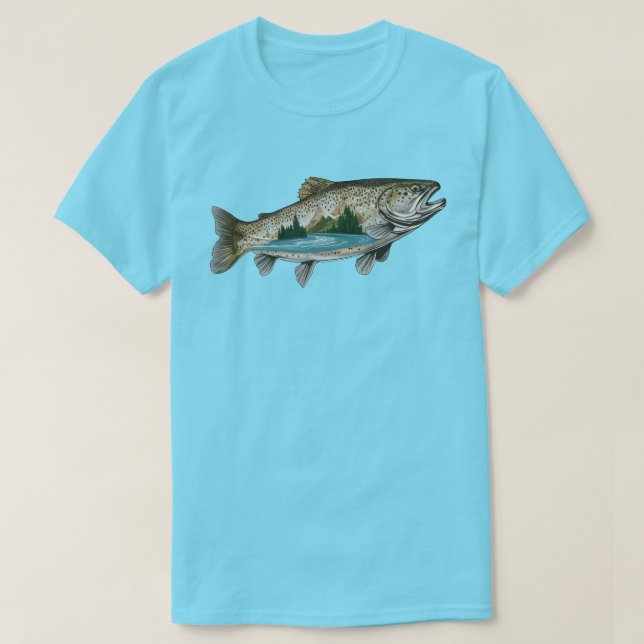 Camiseta Trout Fish (Diseño del anverso)