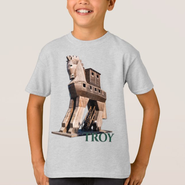 Camiseta Troy: Caballo de Troya (Anverso)