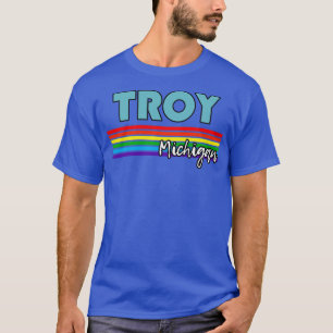 Camiseta Troy Michigan Orgullo Troy LGTB Regalo LGBTQ Sopor