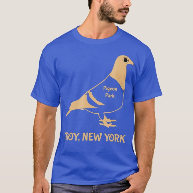 Camiseta Troy NY Pigeon Park (Anverso)