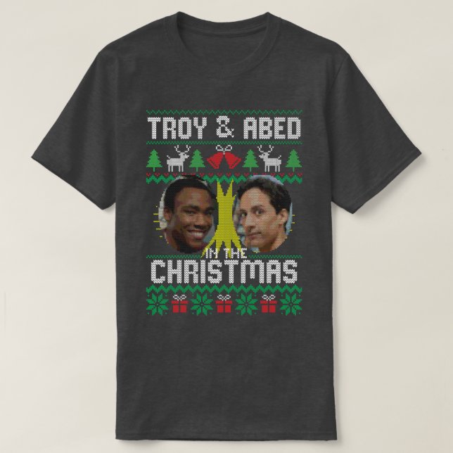 Camiseta Troy y Abed en Navidades (Diseño del anverso)