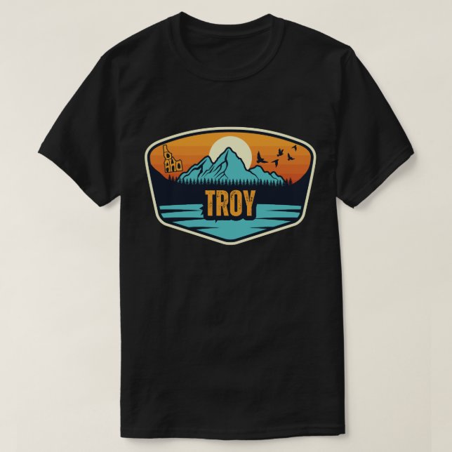 Camiseta Troya, Idaho (Diseño del anverso)
