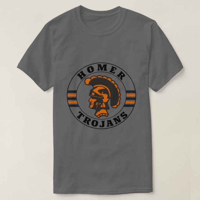 Camiseta Troyanos de Homer (Diseño del anverso)
