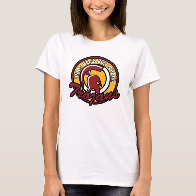 Camiseta Troyanos de secundaria Union Wells (Anverso)
