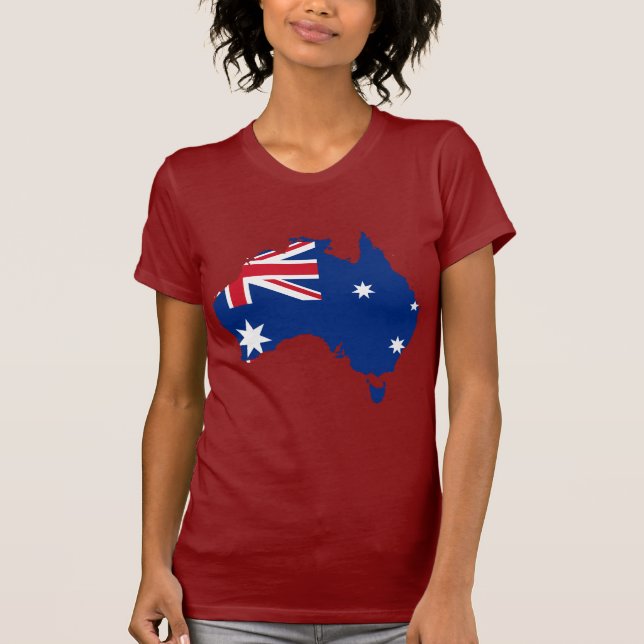 Camiseta Trozo de Australia, Australia (Anverso)