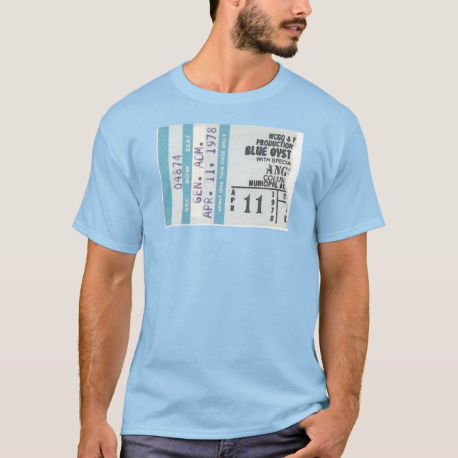 Camiseta Trozo de la ostra de boleto azul del culto/del (Anverso)
