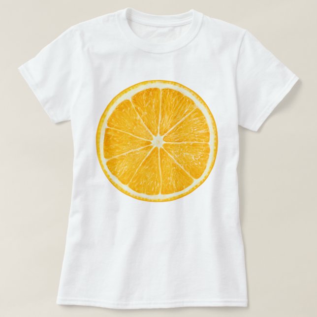 Camiseta Trozo de naranja (Diseño del anverso)