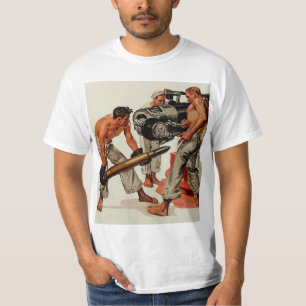 Camiseta Trozos del marinero que cargan el arma grande