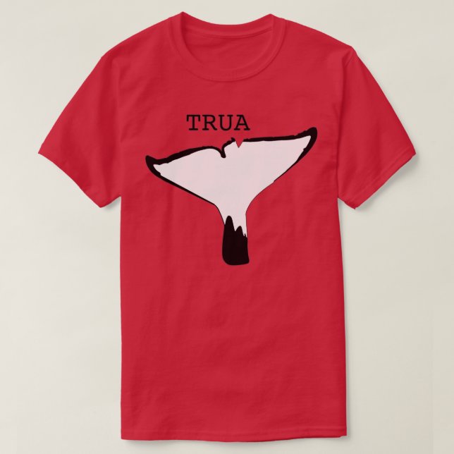 Camiseta TRUA el asesino de ballenas cola sacude (Diseño del anverso)