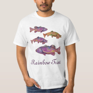 CAMISETA TRUCHA ARCO IRIS COLORIDA