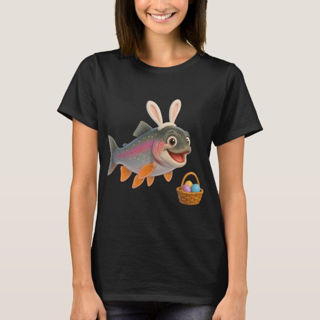 Camiseta Trucha Arcoíris de Pascua (Anverso)