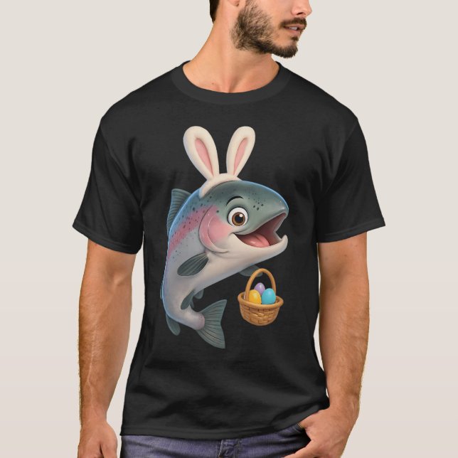 Camiseta Trucha arcoíris de Pascua 1 (Anverso)