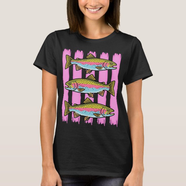 Camiseta Trucha arcoíris elegante (Anverso)
