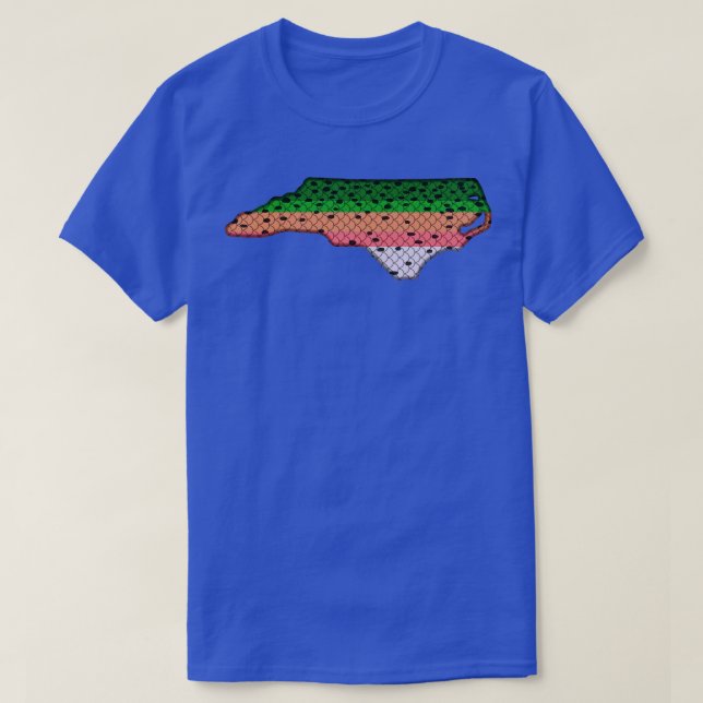 Camiseta Trucha de arcoiris de pesca patrón de trucha de ar (Diseño del anverso)