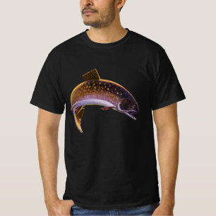 Camiseta Trucha de arroyo, pesca deportiva vintage pescador