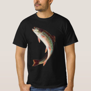 Camiseta Trucha de arroyo saltando de S.A. Kilbourne Vintag