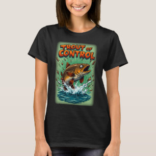 Camiseta Trucha de Control – divertida caricatura de Pesc