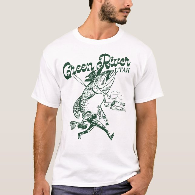 Camiseta trucha de Green River, escapada de fin de semana d (Anverso)