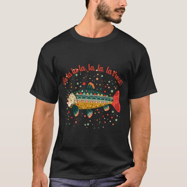 Camiseta trucha de Navidad (Anverso)
