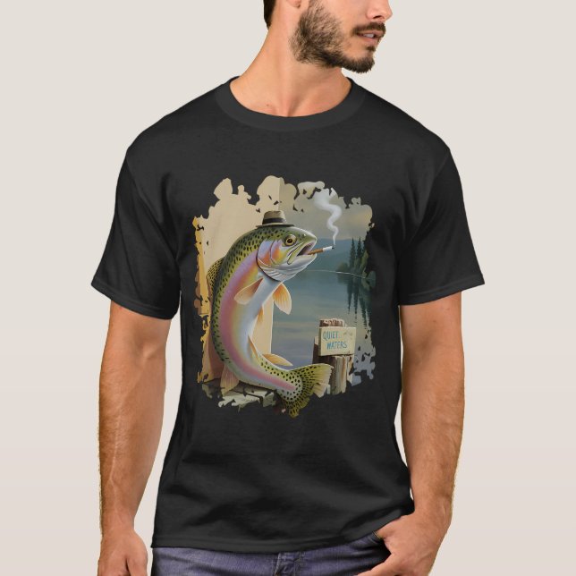 Camiseta Trucha divertida con sombrero (Anverso)