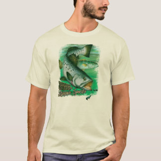 Camiseta Trucha manchada de la pesca costera