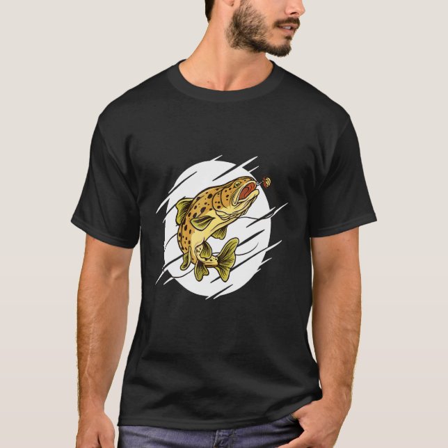 Camiseta Trucha Marrón (Anverso)