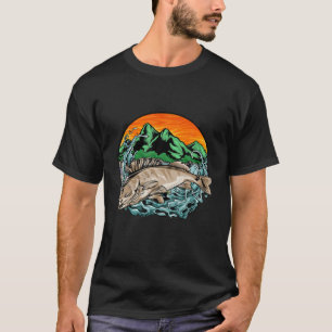 Camiseta Trucha Pesca Naturaleza Para El Amante De Las Mont