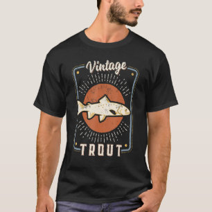 Camiseta Trucha Pescado Vintage Retro Clásico Amor Animal