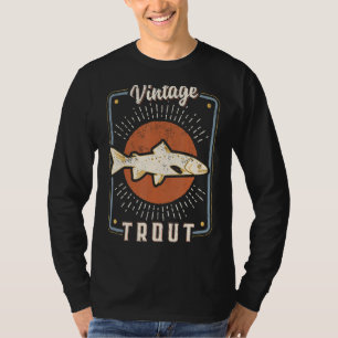 Camiseta Trucha Pescado Vintage Retro Clásico Amor Animal