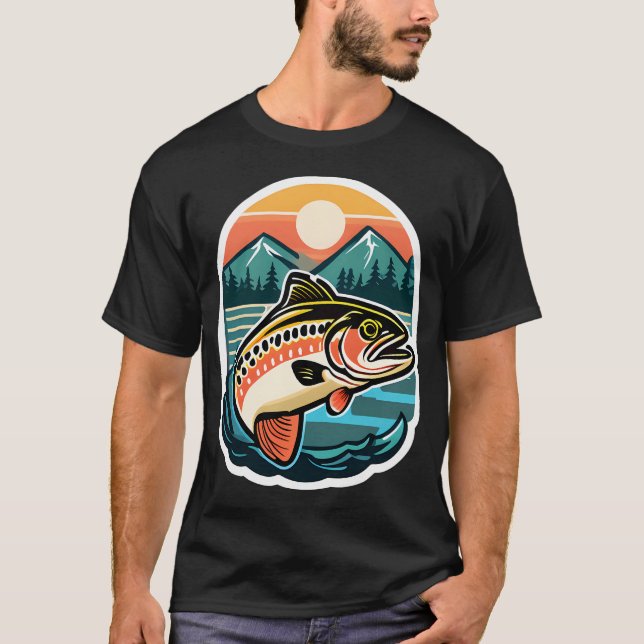 Camiseta Trucha Retro (Anverso)