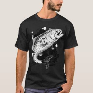 Camiseta trucha saltando
