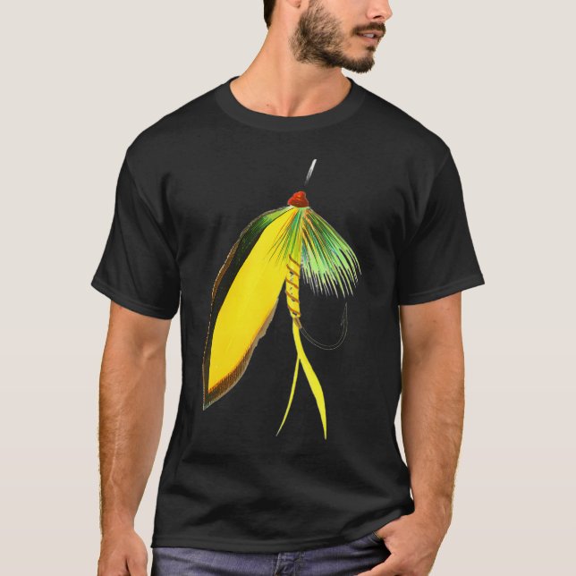 Camiseta Trucha y lubina con mosca (Anverso)