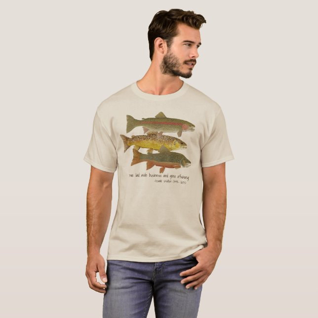 Camiseta TRUCHA y ropa de la pesca con mosca (Anverso completo)