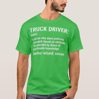 Camiseta Truck Driver Definition Funny Trucker Gift 4