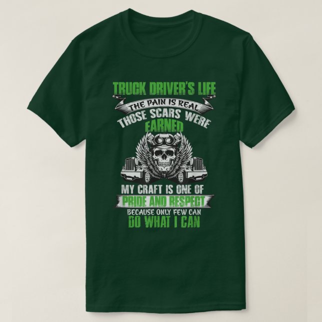 Camiseta Truck Driver Funny Trucker Worker Truck Driving Me (Diseño del anverso)