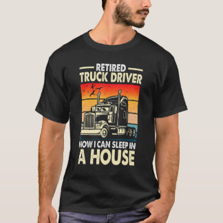 Camiseta Truck Driver Retirement   Retired Trucker Vintage