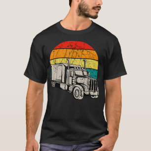 Camiseta Truck Driver Retro Trucker Truckie Vehicle Driving