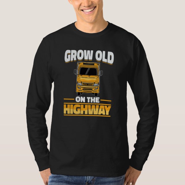 Camiseta Truck Driver Rig Trucking  Old Man Trucker (Anverso)