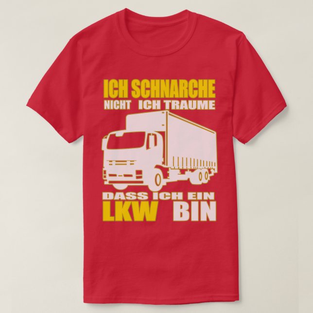 Camiseta Truck Driver Snoring Snorer Trucker (Diseño del anverso)