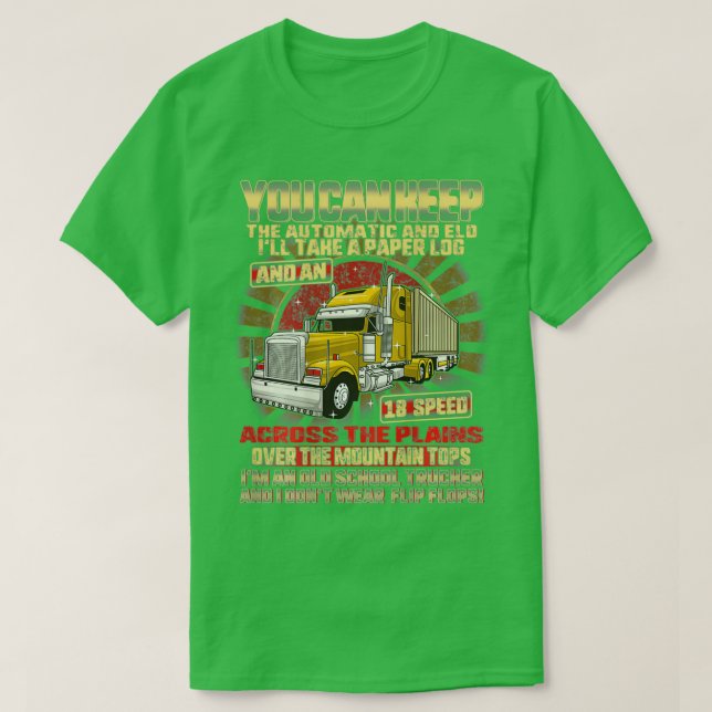 Camiseta Truck Driver Trucker Daddy Husband 70 Feet 40 Tons (Diseño del anverso)