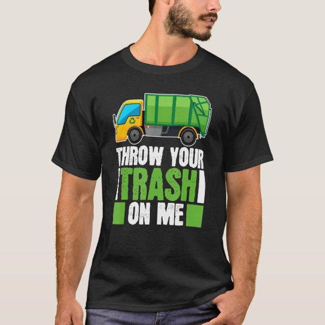 Camiseta Truck Driver Trucking  Rig Trucker Garbage Truck (Anverso)