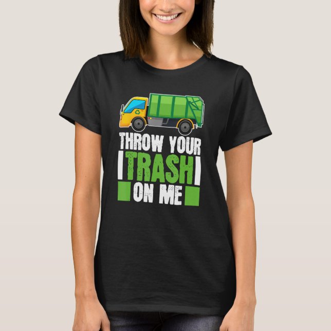 Camiseta Truck Driver Trucking  Rig Trucker Garbage Truck (Anverso)