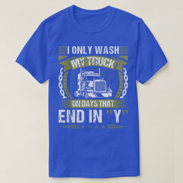 Camiseta Truck Driver Washing, Truck Wash  (Diseño del anverso)
