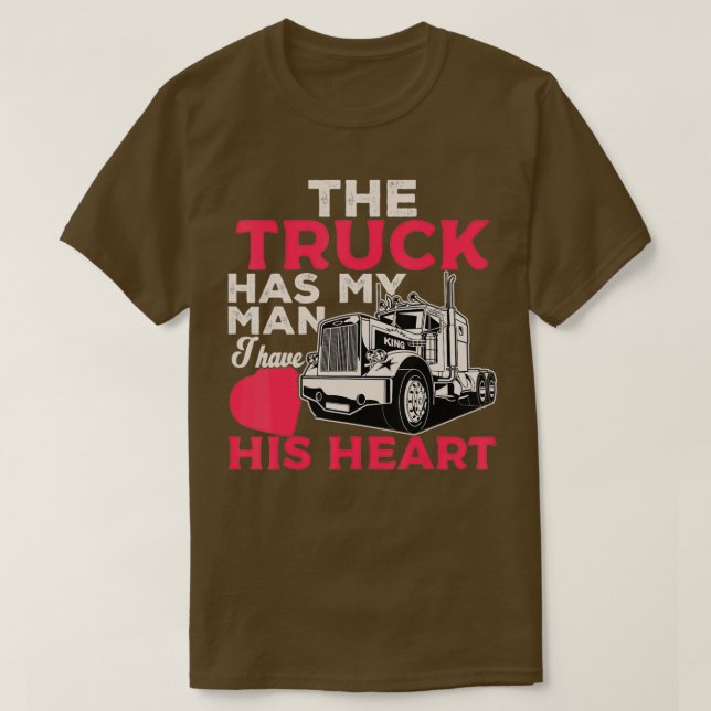 Camiseta Truck Driver Wife Funny Trucker Wife Women Girls G (Diseño del anverso)