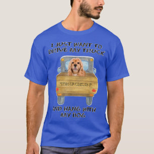 Camiseta Truck Driving Dog American Cocker Spaniel 