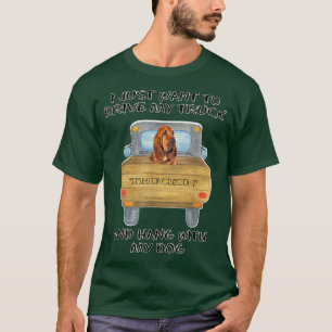 Camiseta Truck Driving Dog Bloodhound