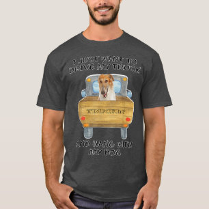 Camiseta Truck Driving Dog Borzoi 